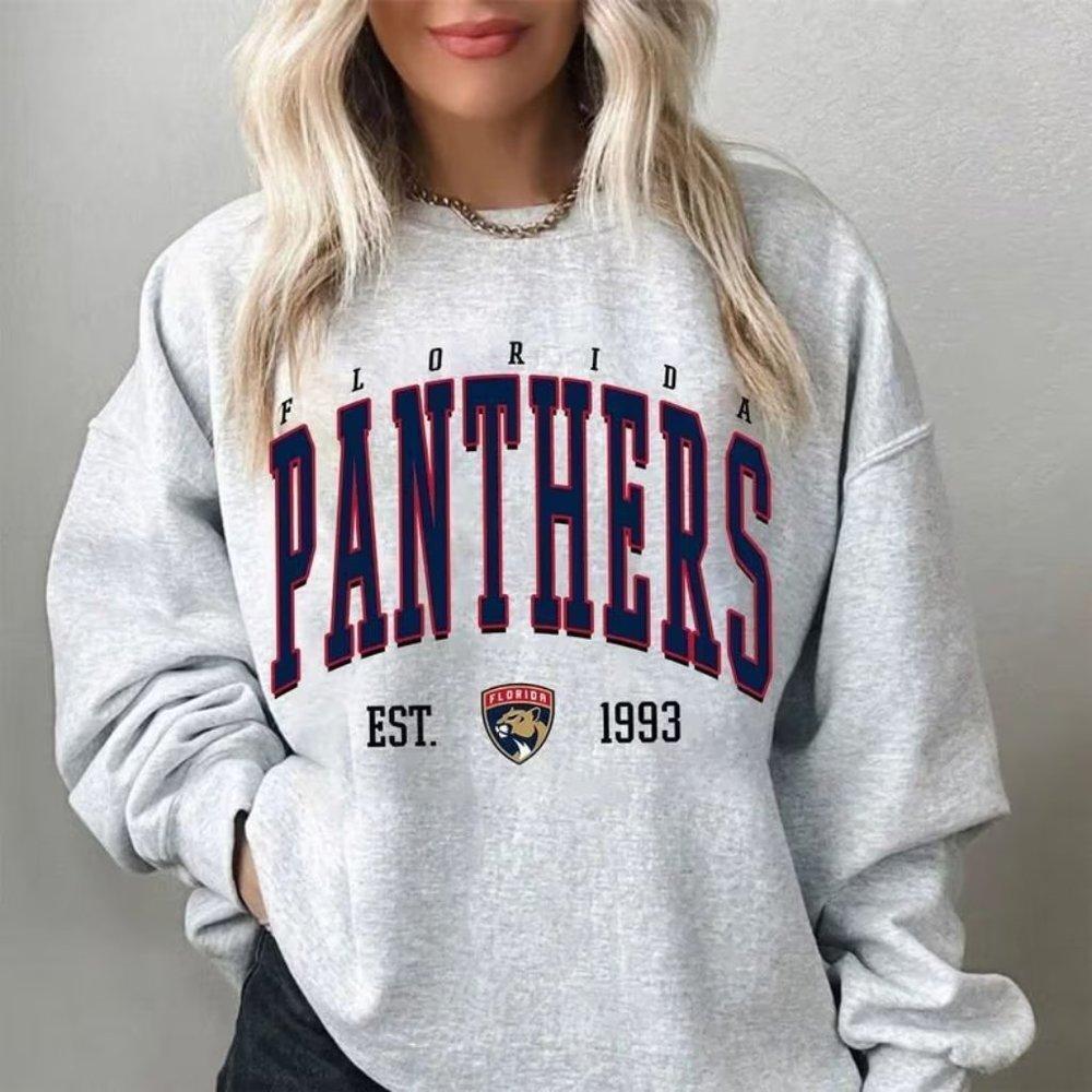 Florida Panthers, Crewneck Florida Panthers Sweatshirt Retro 1993